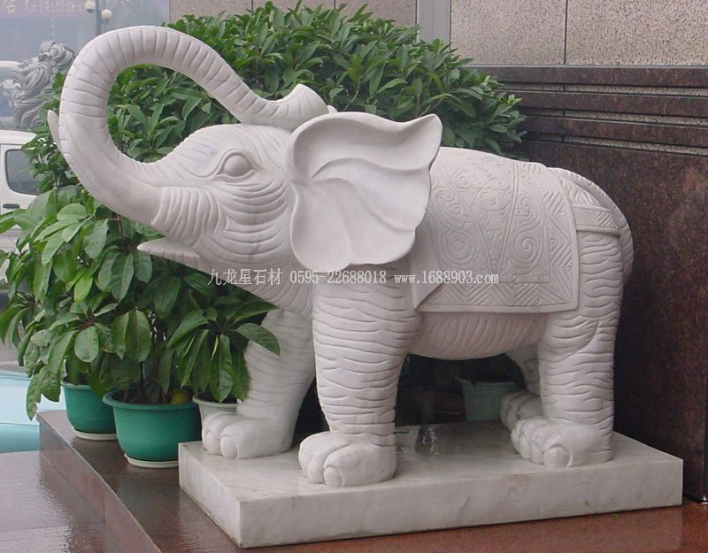 四川漢白玉石雕大象